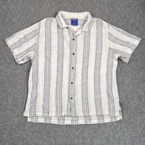 Urban Outfitters Without Walls Patio Stripe Button Down Shirt Men's Size XL